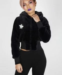 Jawbreaker Star Struck Faux Fur Jacket 11 Jawbreaker Star Struck Faux Fur Jacket -Spooky Threads star struck faux fur jacket jawbreaker 5 300x