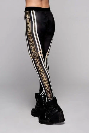 Long Clothing Stay Gold Leggings 5 Long Clothing Stay Gold Leggings - Image 3