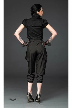 Queen Of Darkness Stylish 7/8 Pants With Decorative Ribbon 4 Queen Of Darkness Stylish 7/8 Pants With Decorative Ribbon - Image 2