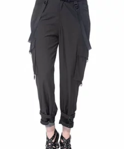 Queen Of Darkness Stylish 7/8 Pants With Decorative Ribbon 12 Queen Of Darkness Stylish 7/8 Pants With Decorative Ribbon -Spooky Threads stylish 78 pants with decorative ribbon queen of darkness 4 300x
