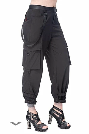 Queen Of Darkness Stylish 7/8 Pants With Decorative Ribbon 7 Queen Of Darkness Stylish 7/8 Pants With Decorative Ribbon - Image 5