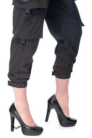 Queen Of Darkness Stylish 7/8 Pants With Decorative Ribbon 8 Queen Of Darkness Stylish 7/8 Pants With Decorative Ribbon - Image 6