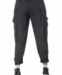 Queen Of Darkness Stylish 7/8 Pants With Decorative Ribbon 15 Queen Of Darkness Stylish 7/8 Pants With Decorative Ribbon -Spooky Threads stylish 78 pants with decorative ribbon queen of darkness 7 300x