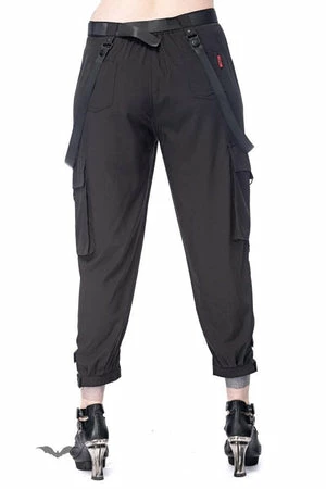 Queen Of Darkness Stylish 7/8 Pants With Decorative Ribbon 9 Queen Of Darkness Stylish 7/8 Pants With Decorative Ribbon - Image 7