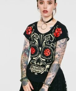 Jawbreaker Sugar Skull Black T-Shirt