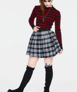 Jawbreaker Teen Spirit Tartan Pleated Skirt 20 Jawbreaker Teen Spirit Tartan Pleated Skirt -Spooky Threads teen spirit black tartan pleated skirt ska 3734 02.989 300x