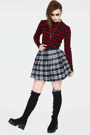 Jawbreaker Teen Spirit Tartan Pleated Skirt 6 Jawbreaker Teen Spirit Tartan Pleated Skirt - Image 4