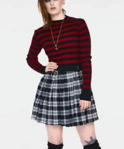 Jawbreaker Teen Spirit Tartan Pleated Skirt 19 Jawbreaker Teen Spirit Tartan Pleated Skirt -Spooky Threads teen spirit black tartan pleated skirt ska 3734 03.989 300x