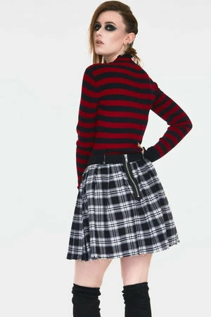 Jawbreaker Teen Spirit Tartan Pleated Skirt 4 Jawbreaker Teen Spirit Tartan Pleated Skirt - Image 2