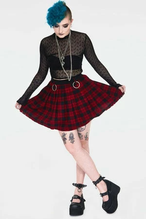 Jawbreaker Teen Spirit Tartan Pleated Skirt 10 Jawbreaker Teen Spirit Tartan Pleated Skirt - Image 8