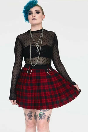 Jawbreaker Teen Spirit Tartan Pleated Skirt 8 Jawbreaker Teen Spirit Tartan Pleated Skirt - Image 6