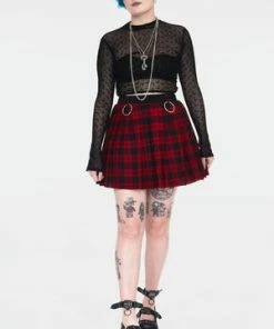 Jawbreaker Teen Spirit Tartan Pleated Skirt 25 Jawbreaker Teen Spirit Tartan Pleated Skirt -Spooky Threads teen spirit red tartan pleated skirt ska 3740 03.995 300x
