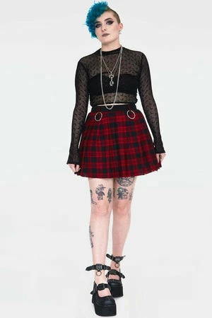 Jawbreaker Teen Spirit Tartan Pleated Skirt 11 Jawbreaker Teen Spirit Tartan Pleated Skirt - Image 9