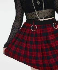 Jawbreaker Teen Spirit Tartan Pleated Skirt 26 Jawbreaker Teen Spirit Tartan Pleated Skirt -Spooky Threads teen spirit red tartan pleated skirt ska 3740 04.995 300x