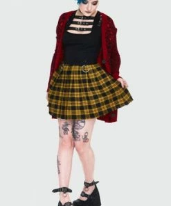 Jawbreaker Teen Spirit Tartan Pleated Skirt 29 Jawbreaker Teen Spirit Tartan Pleated Skirt -Spooky Threads teen spirit yellow tartan pleated skirt ska 3735 02.990 300x