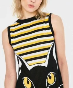 Jawbreaker Telepathic Cat Dress -Spooky Threads telepathic cat dress jawbreaker 6 300x