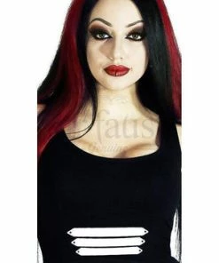 Dr Faust Three Military Stripes Black Mini Dress - Jaelynn 7 Dr Faust Three Military Stripes Black Mini Dress - Jaelynn -Spooky Threads three military stripes black mini dress jaelynn dr faust 3 300x