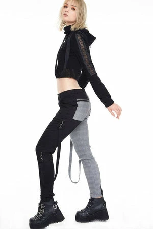 Jawbreaker Houndstooth Check Half & Half Bondage Trousers 5 Jawbreaker Houndstooth Check Half & Half Bondage Trousers - Image 3