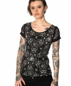 Banned Trashed & Ragged Shorts -Spooky Threads trashed ragged shorts banned 5 300x