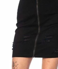 Banned Trashed & Ragged Skirt -Spooky Threads trashed ragged skirt banned 3 300x
