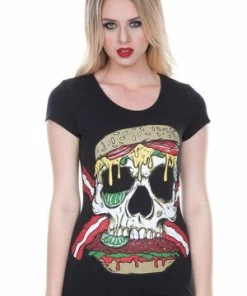 Jawbreaker Twisted Burger T-Shirt -Spooky Threads twisted burger t shirt jawbreaker 6 300x