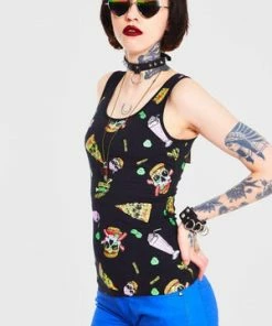 Jawbreaker Twisted Fast Food Tie Up Back Top -Spooky Threads twisted fast food tie up back top jawbreaker 3 300x