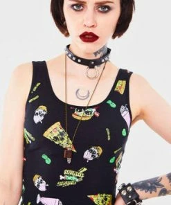 Jawbreaker Twisted Fast Food Tie Up Back Top -Spooky Threads twisted fast food tie up back top jawbreaker 4 300x