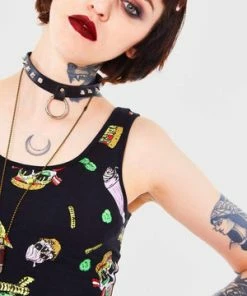 Jawbreaker Twisted Fast Food Tie Up Back Top -Spooky Threads twisted fast food tie up back top jawbreaker 5 300x