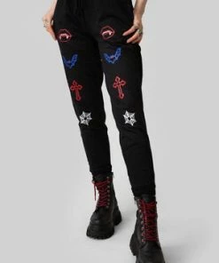 Long Clothing Vamp Jogger Pants - Unisex 7 Long Clothing Vamp Jogger Pants - Unisex -Spooky Threads vamp jogger pants unisex long clothing 2 300x