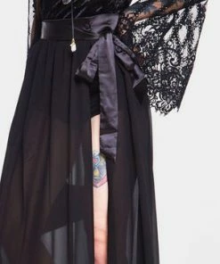 Jawbreaker Vamped Chiffon Coordinate Skirt -Spooky Threads vamped chiffon coordinate skirt jawbreaker 5 300x