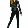 Dr Faust Vegan Leather Black Biker Jacket - Augusta
