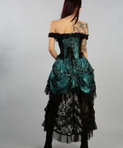 Burleska Versailles Corset Dress In Jacquard -Spooky Threads versailles corset dress in jacquard burleska 5 300x