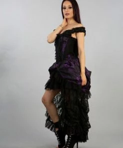 Burleska Versailles Corset Dress King Brocade With Black Lace 11 Burleska Versailles Corset Dress King Brocade With Black Lace -Spooky Threads versailles corset dress king brocade with black lace burleska 3 300x