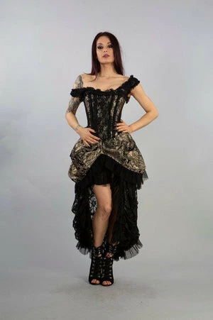 Burleska Versailles Corset Dress King Brocade With Black Lace 7 Burleska Versailles Corset Dress King Brocade With Black Lace - Image 5