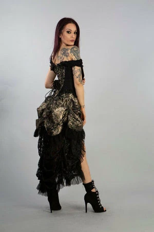Burleska Versailles Corset Dress King Brocade With Black Lace 9 Burleska Versailles Corset Dress King Brocade With Black Lace - Image 7