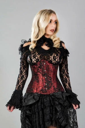 Burleska Victorian Double Steel Boned Underbust Corset In King Brocade 4 Burleska Victorian Double Steel Boned Underbust Corset In King Brocade - Image 2