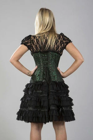 Burleska Victorian Double Steel Boned Underbust Corset In Scroll Brocade 9 Burleska Victorian Double Steel Boned Underbust Corset In Scroll Brocade - Image 7