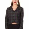 Banned Vintage Tartan Jacket -Spooky Threads vintage tartan jacket banned 300x
