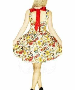 Spooky Threads -Spooky Threads vintage tattoos 50s retro pastel midi dress faith dr faust 2 300x