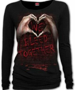 Spiral We Bleed Together - Baggy Top Black