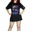 Dr Faust We're Up All Night Black T-Shirt - Sage -Spooky Threads were up all night black t shirt sage dr faust 300x