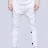 Long Clothing White Clip Pants - Unisex -Spooky Threads white clip pants unisex long clothing 300x