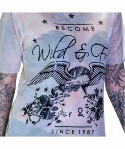 Dr Faust Wild Printed Mesh Oversized Top - Jaylene -Spooky Threads wild printed mesh oversized top jaylene dr faust 3 300x