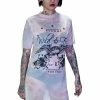 Dr Faust Wild Printed Mesh Oversized Top - Jaylene -Spooky Threads wild printed mesh oversized top jaylene dr faust 300x