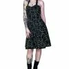 Dr Faust Yellow Evil Cats Black Midi Dress - Katz -Spooky Threads yellow evil cats black midi dress katz dr faust 300x